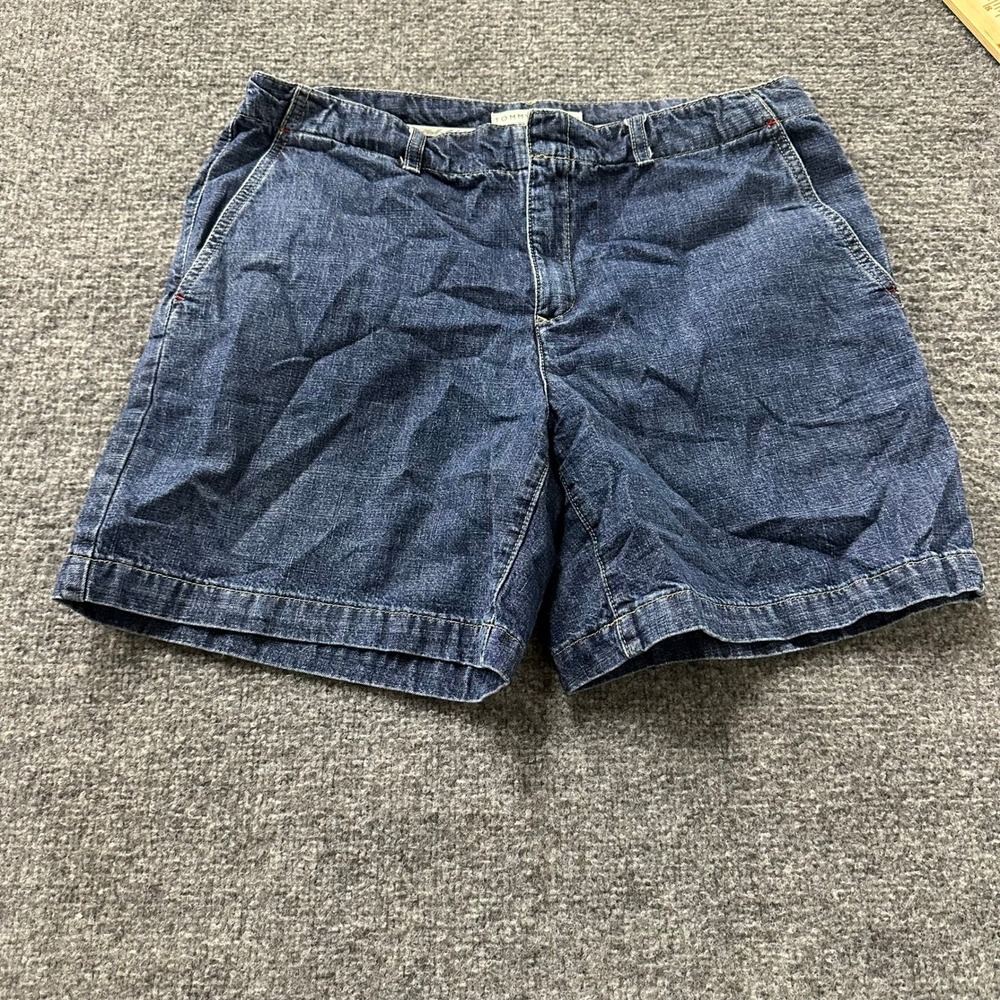Tommy Hilfiger Shorts Womens Size 12 Blue Denim Casual Classic Cotton 33508